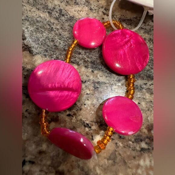 Ashley Cooper pink beaded bracelet stretch - Picture 3 of 3